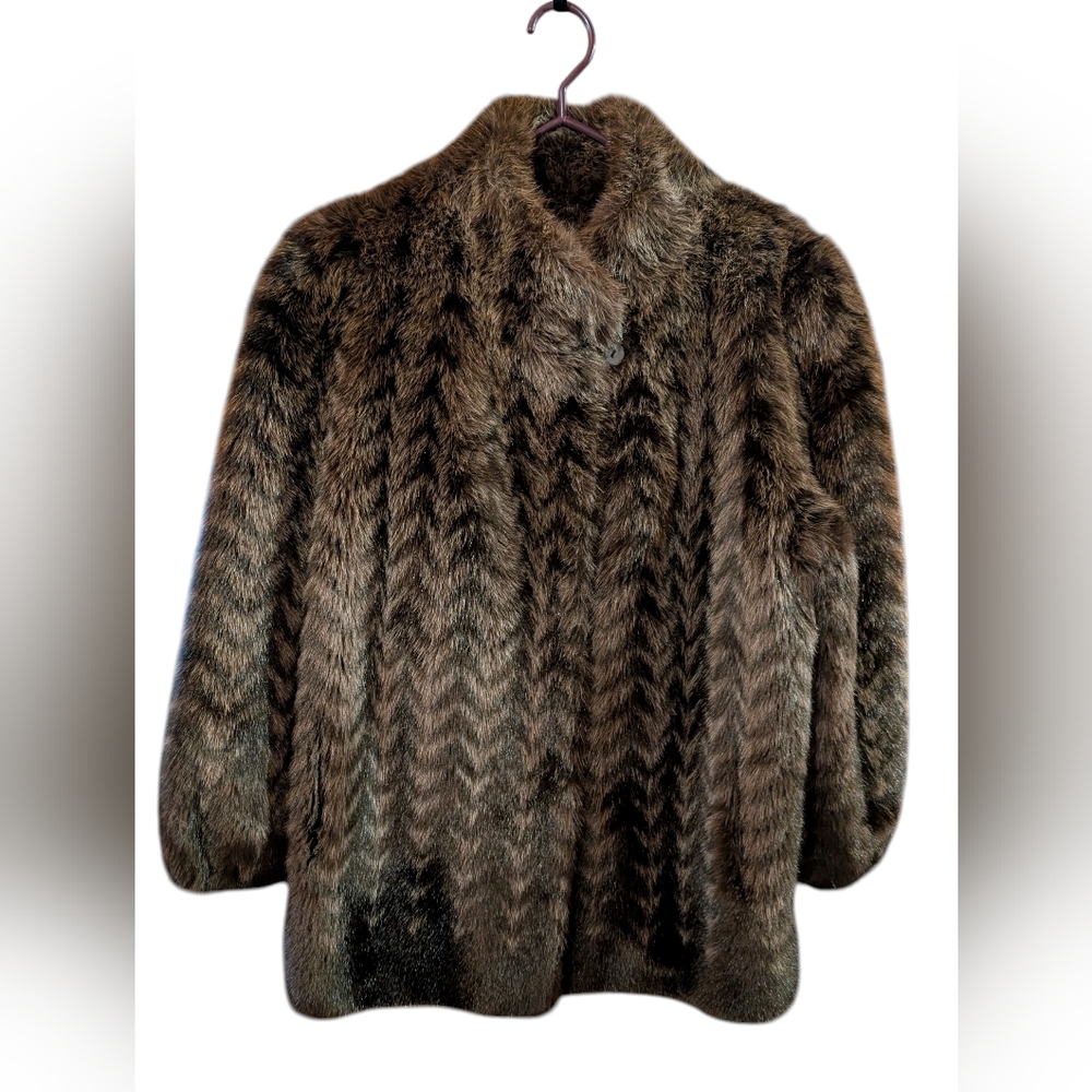 Jordache Brown Faux Fur Teddy Jacket